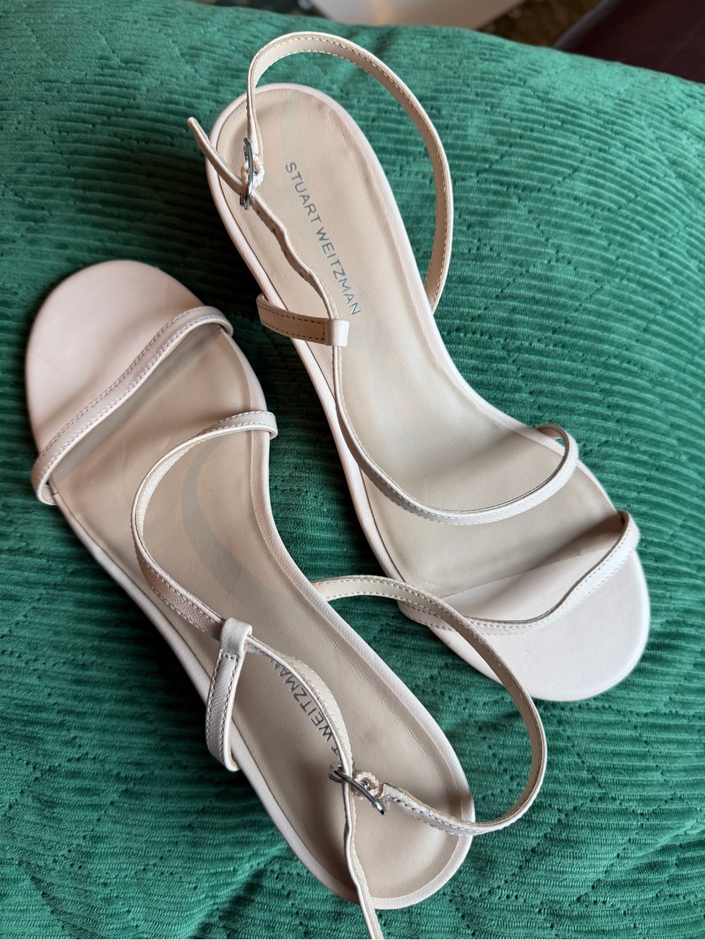 Stuart Weitzman Strappy Sandals in Light Nude